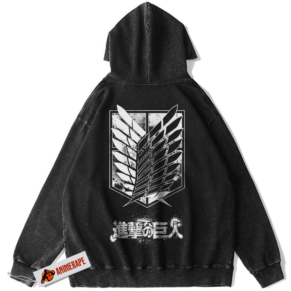 Attack On Titan AOT Vintage Anime Hoodie for Fans Attack