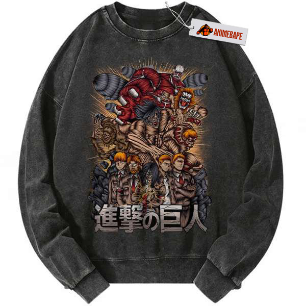 Attack On Titan Vintage Anime Sweatshirt | AOT Sweater for Fans