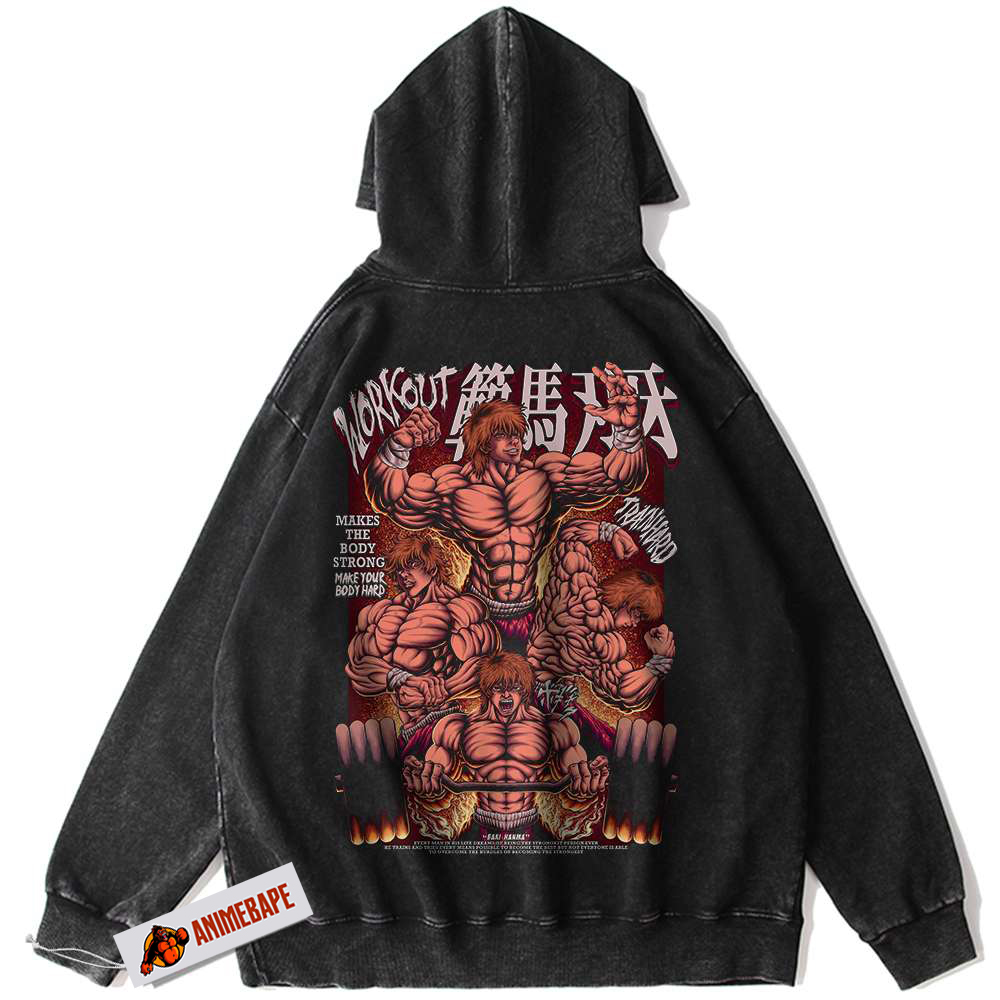 Baki Hanma Vintage Anime Hoodie for Fans and Collectors