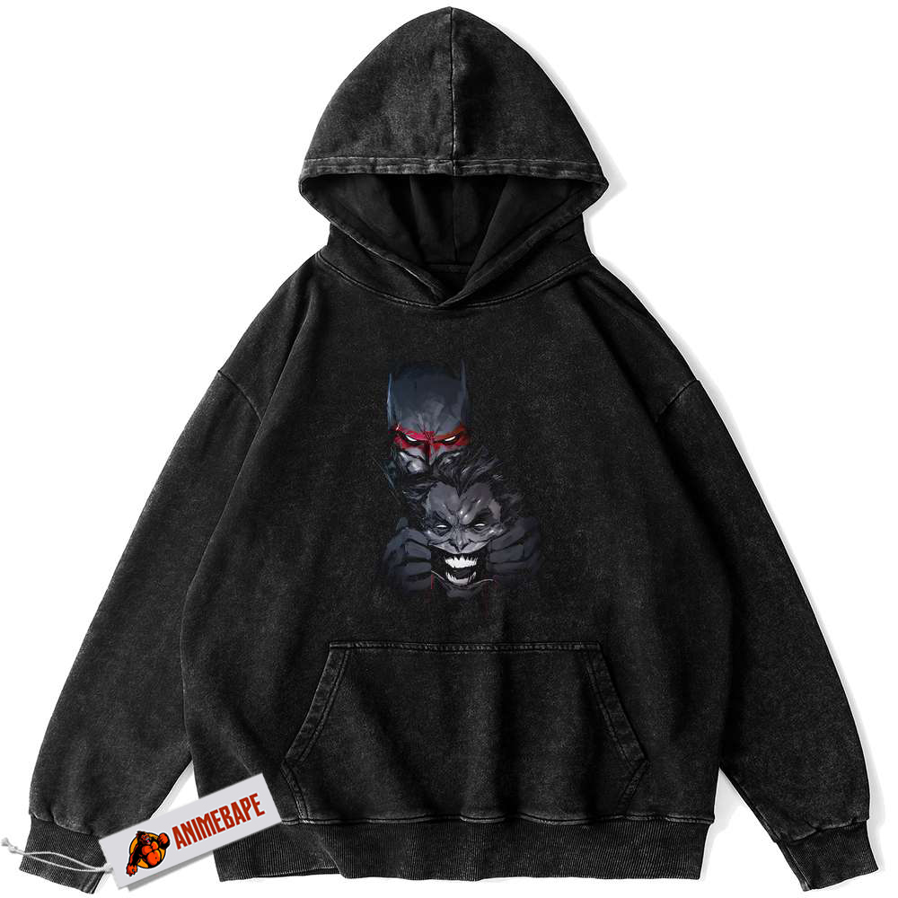 Batman and Joker Vintage DC Comics Hoodie for Fans
