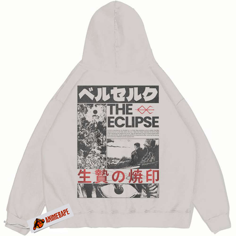 Berserk Vintage Anime Hoodie for Fans - Stylish Casual Wear