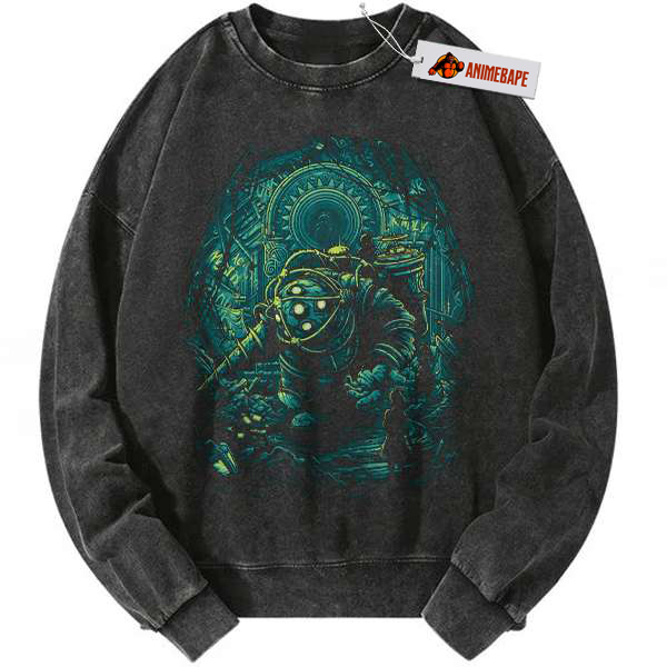Bioshock Vintage Game Sweatshirt, Retro Style Sweater for Fans