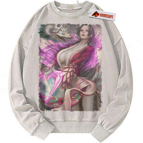 Boa Hancock Vintage Anime Sweatshirt | One Piece Sweater for Fans