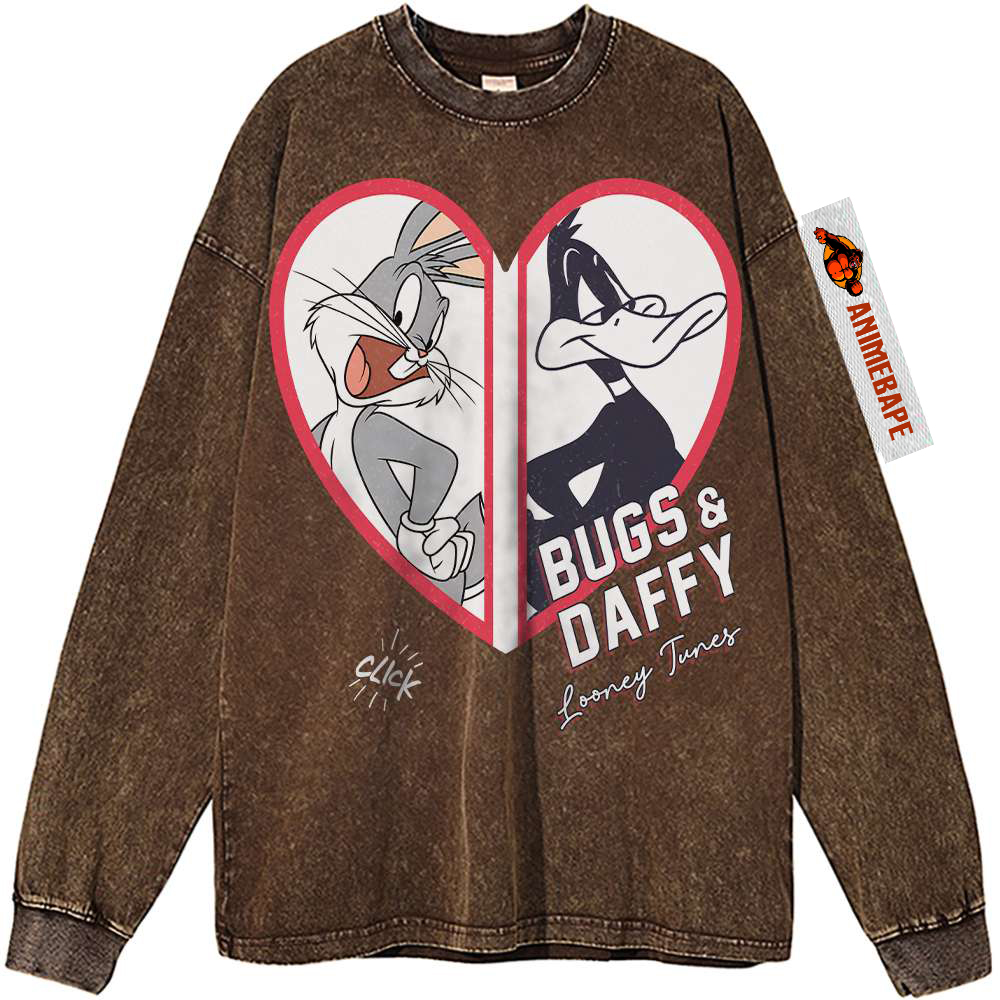 Looney Tunes Bugs Bunny & Daffy Duck Vintage Sweatshirt Looney Tunes Bugs Bunny & Daffy Duck Vintage Sweatshirt