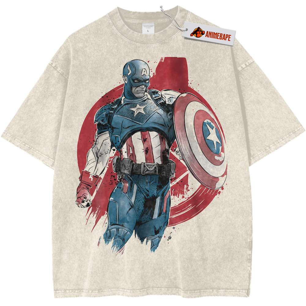 Vintage Captain America Marvel Comics T-Shirt for Men