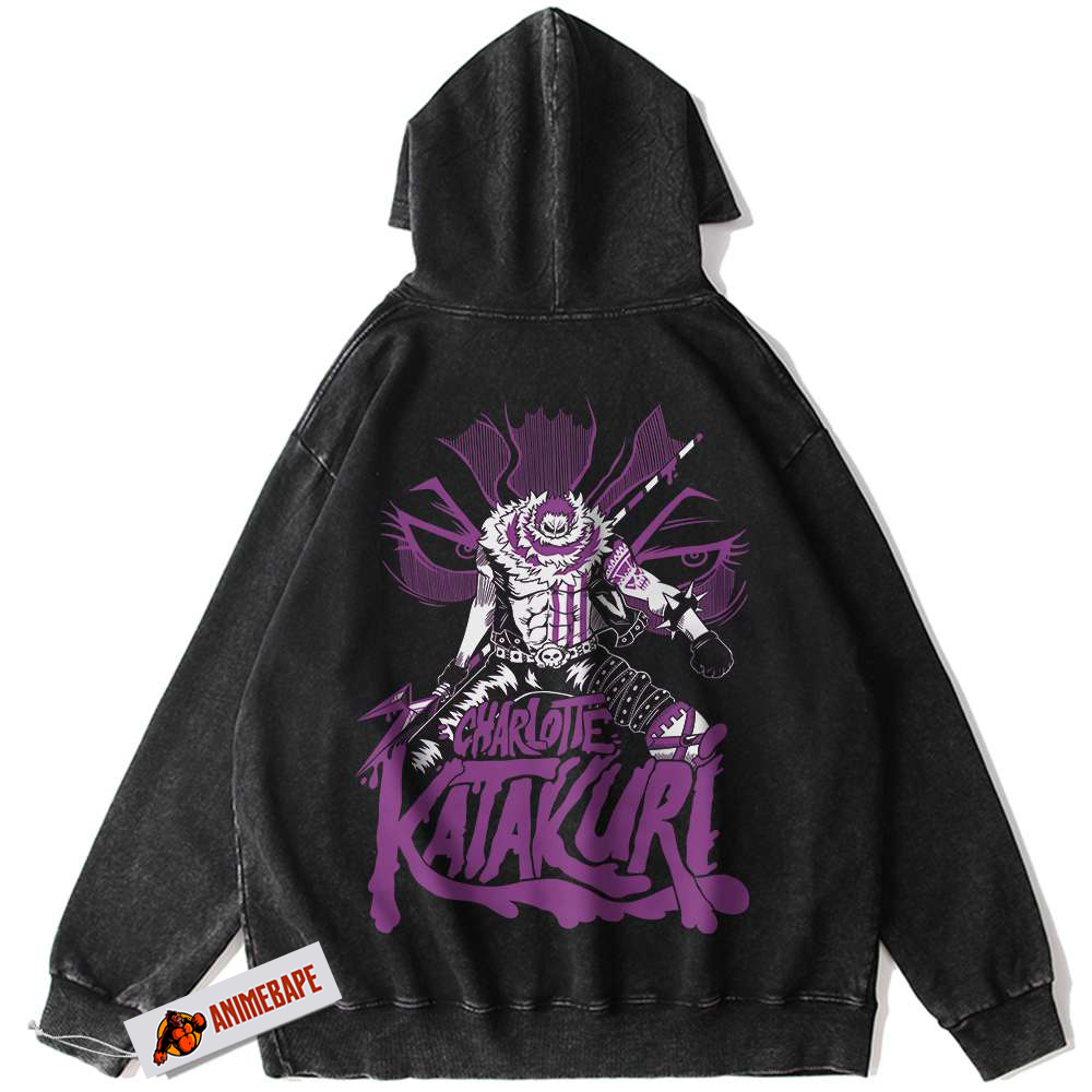 Charlotte Katakuri Vintage Anime Hoodie, One Piece Hoodie