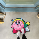 Cute Kirby Zelda Anime Custom Shape Rubber Doormat Home Decor - Image 3