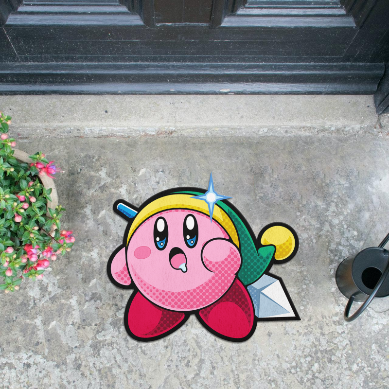 Cute Kirby Zelda Anime Custom Shape Rubber Doormat Home Decor