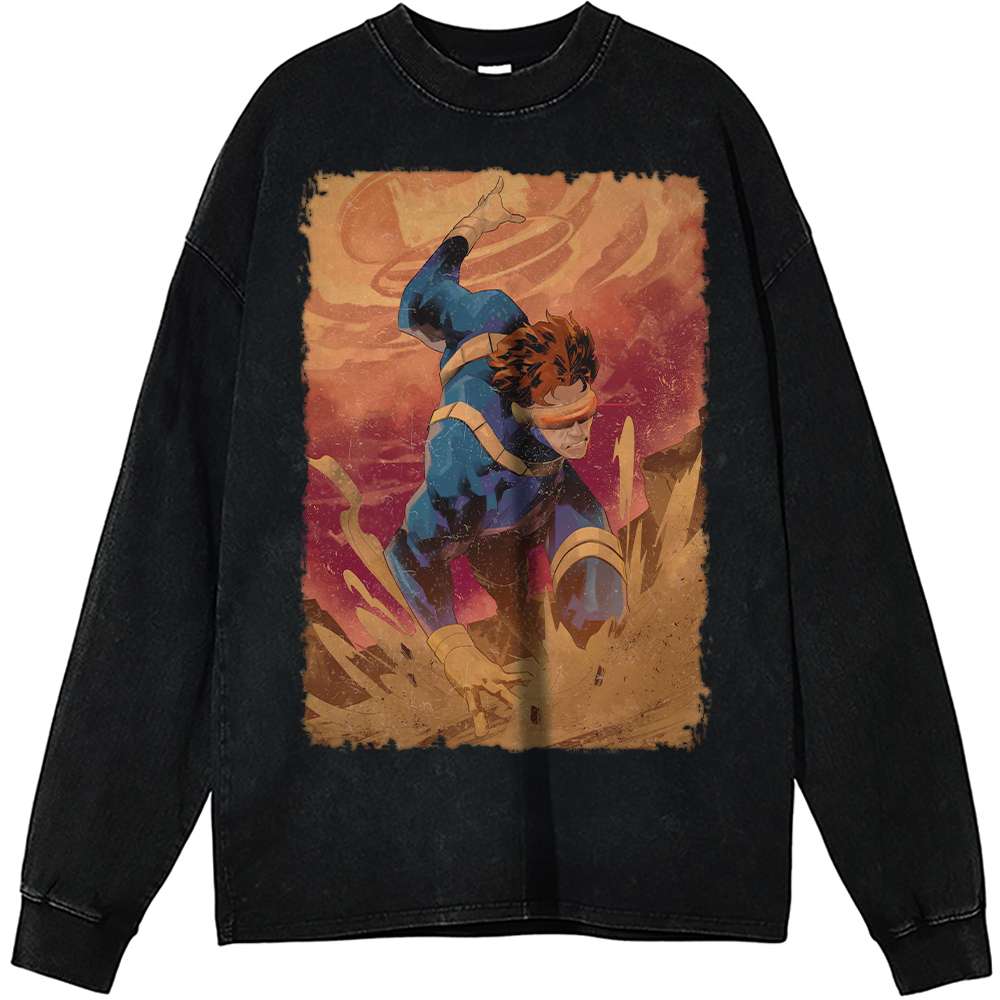 X-Men Cyclops Vintage Sweatshirt, Marvel Comics Apparel