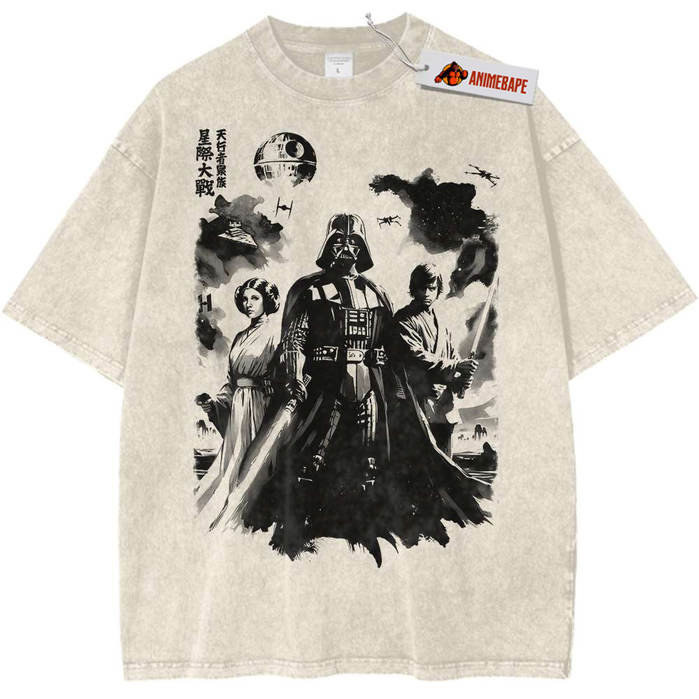 Darth Vader Vintage T-Shirt, Star Wars Movie Fan Shirt for Men
