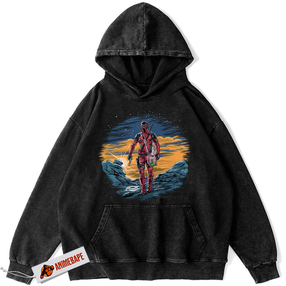 Deadpool Vintage Hoodie for Men | Marvel Comics Apparel