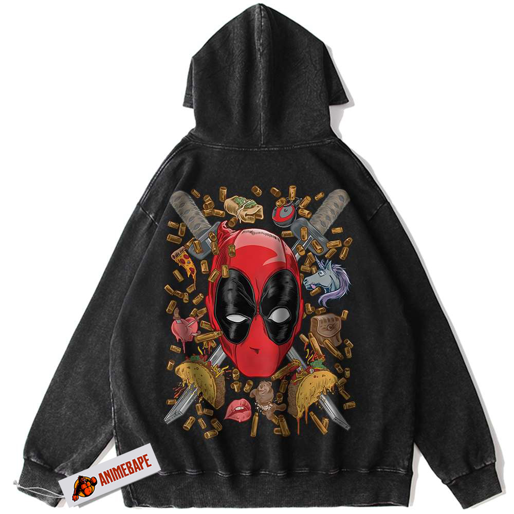 Deadpool Vintage Hoodie for Men | Marvel Comics Apparel