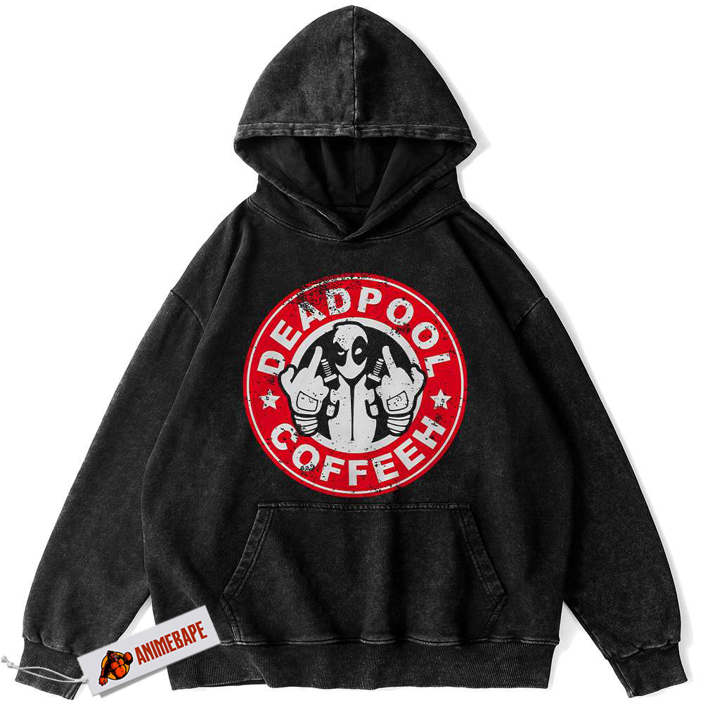 Deadpool Vintage Hoodie for Men, Marvel Comics Apparel v12