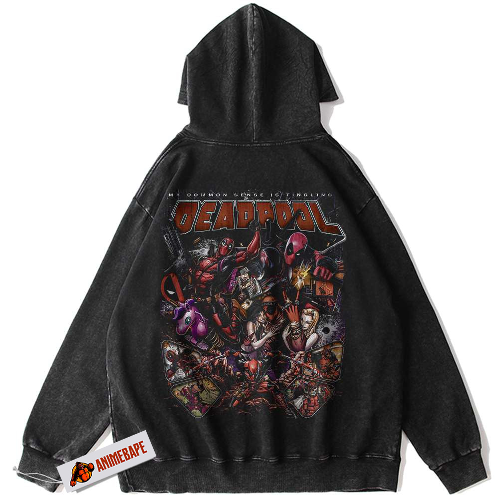 Deadpool Marvel Comics Vintage Hoodie for Men and Women