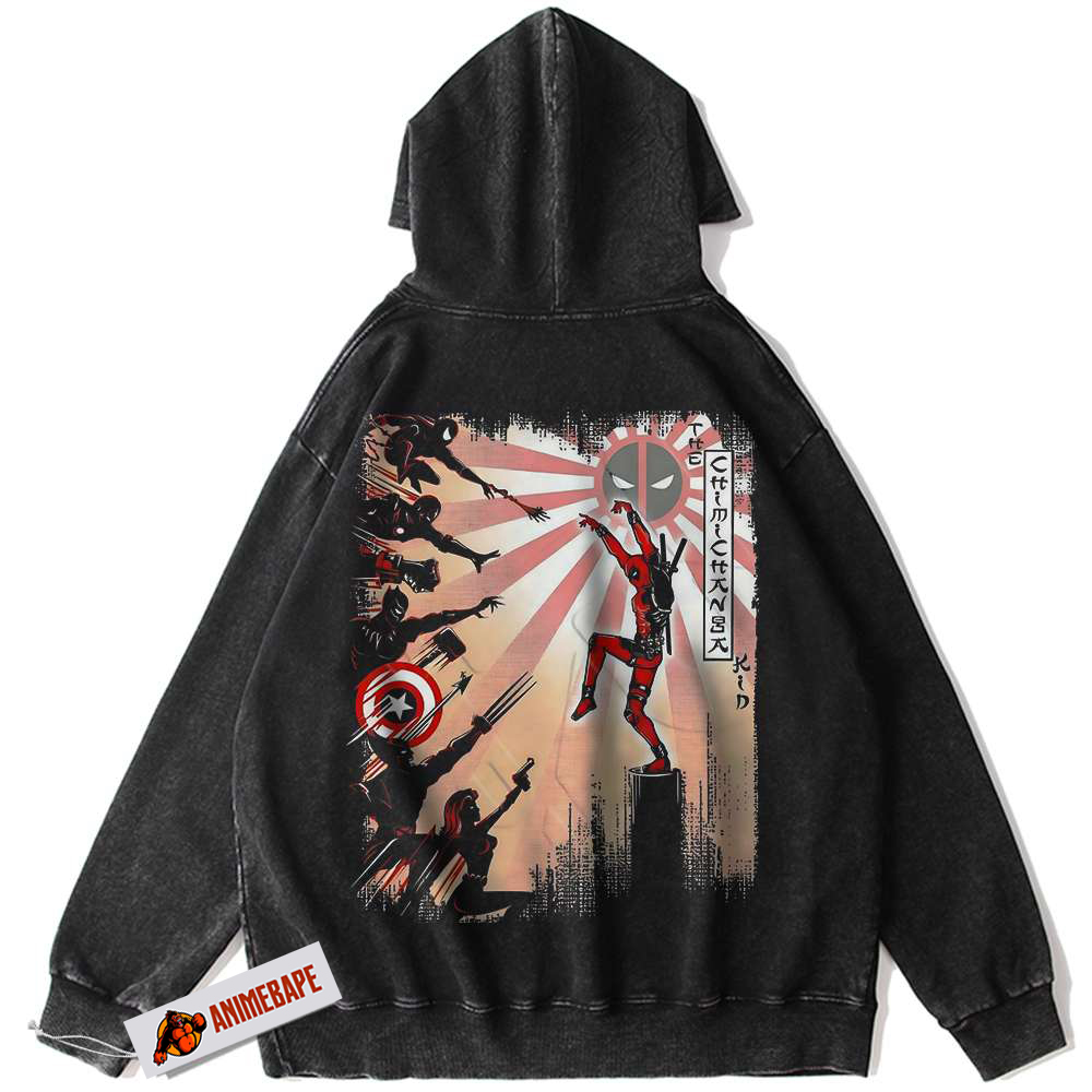 Deadpool Vintage Hoodie, Marvel Comics Apparel for Fans