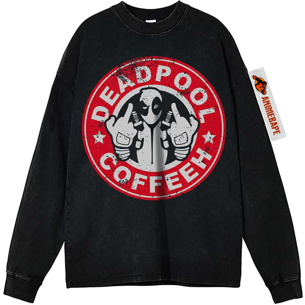 Deadpool Vintage Sweatshirt, Marvel Comics Apparel