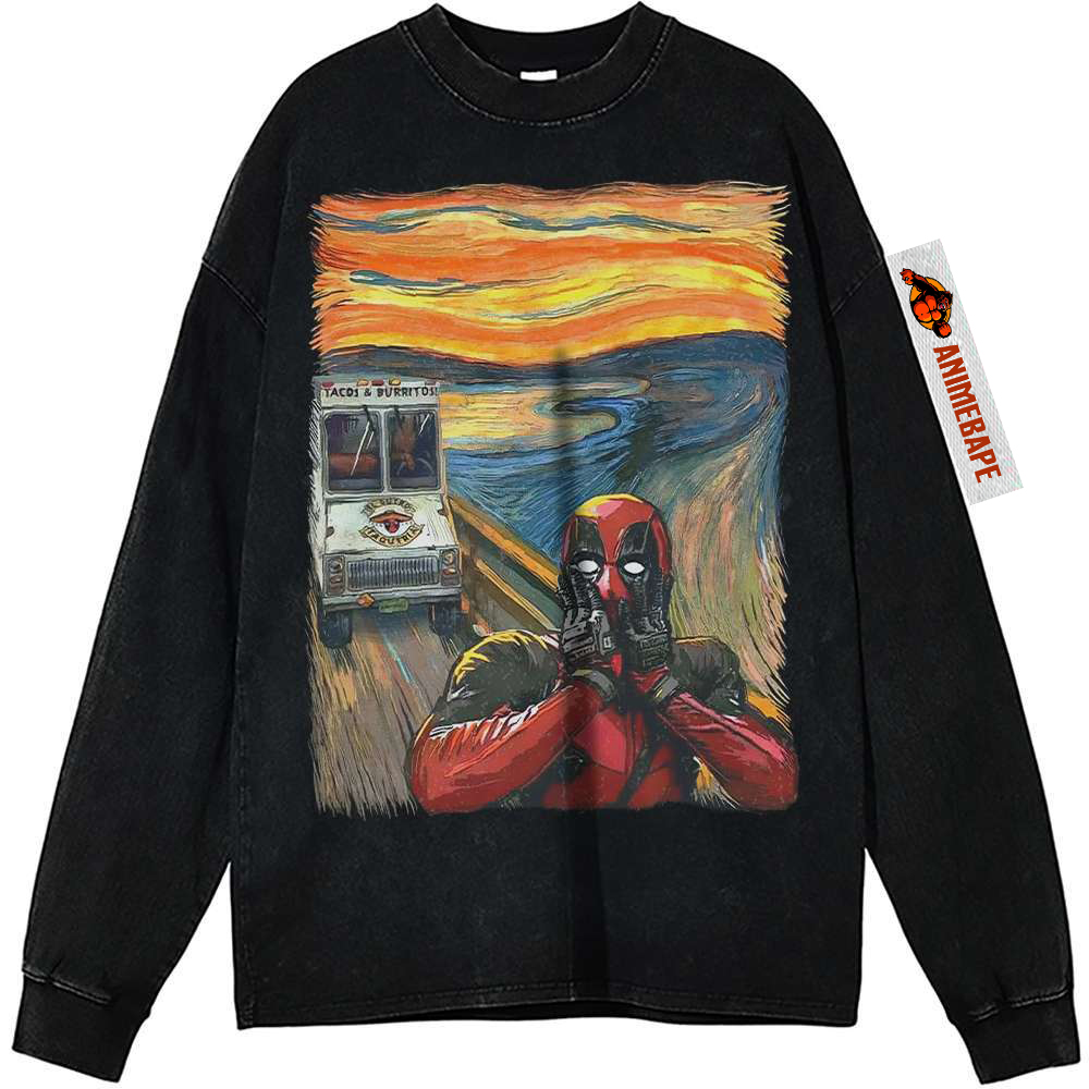 Deadpool Vintage Sweatshirt, Marvel Comics Apparel for Fans