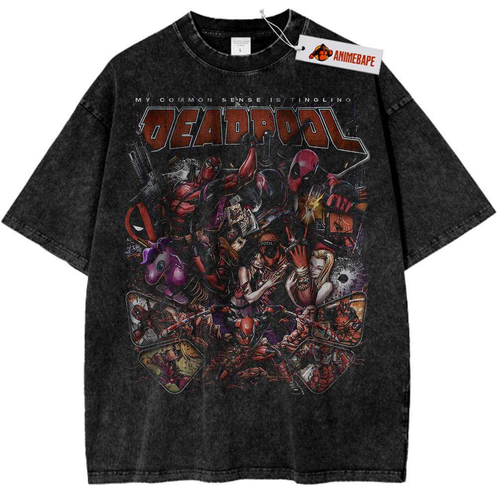 Deadpool Vintage Tee, Marvel Comics Graphic Shirt for Men