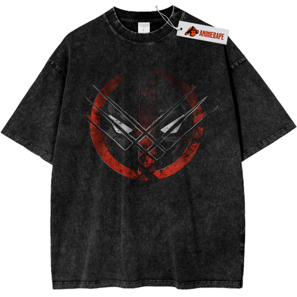 Deadpool Wolverine V6 Vintage T-Shirt, Marvel Comics Graphic Tee