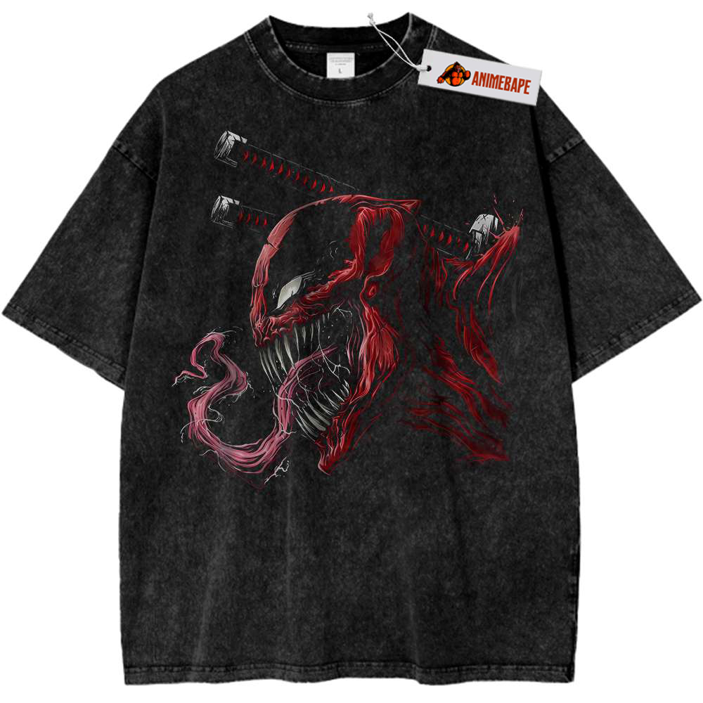 Deadpool Venom Vintage T-Shirt, Marvel Comics Graphic Tee