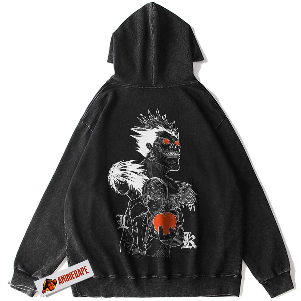 Death Note Vintage Trinity Anime Hoodie for Fans and Collectors