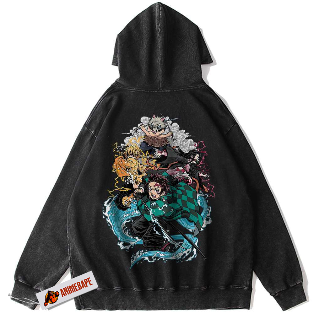 Demon Slayer Vintage Anime Hoodie for Fans and Collectors