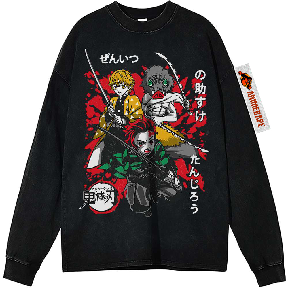 Demon Slayer Anime Vintage Sweatshirt for Men and Women