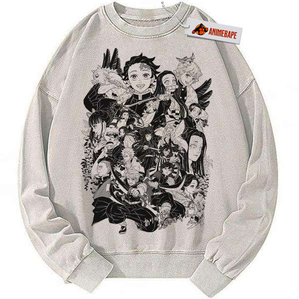 Demon Slayer Anime Sweatshirt Vintage Style Casual Sweater