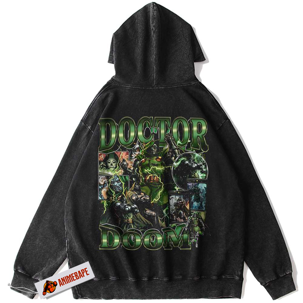Marvel Doctor Doom Vintage Hoodie for Men and Women