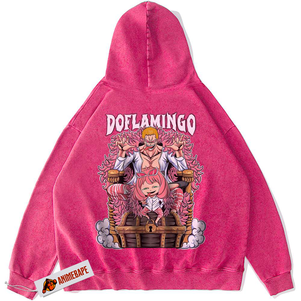 Anime Hoodie - Doflamingo, One Piece, Anya Forger, Spy x Family