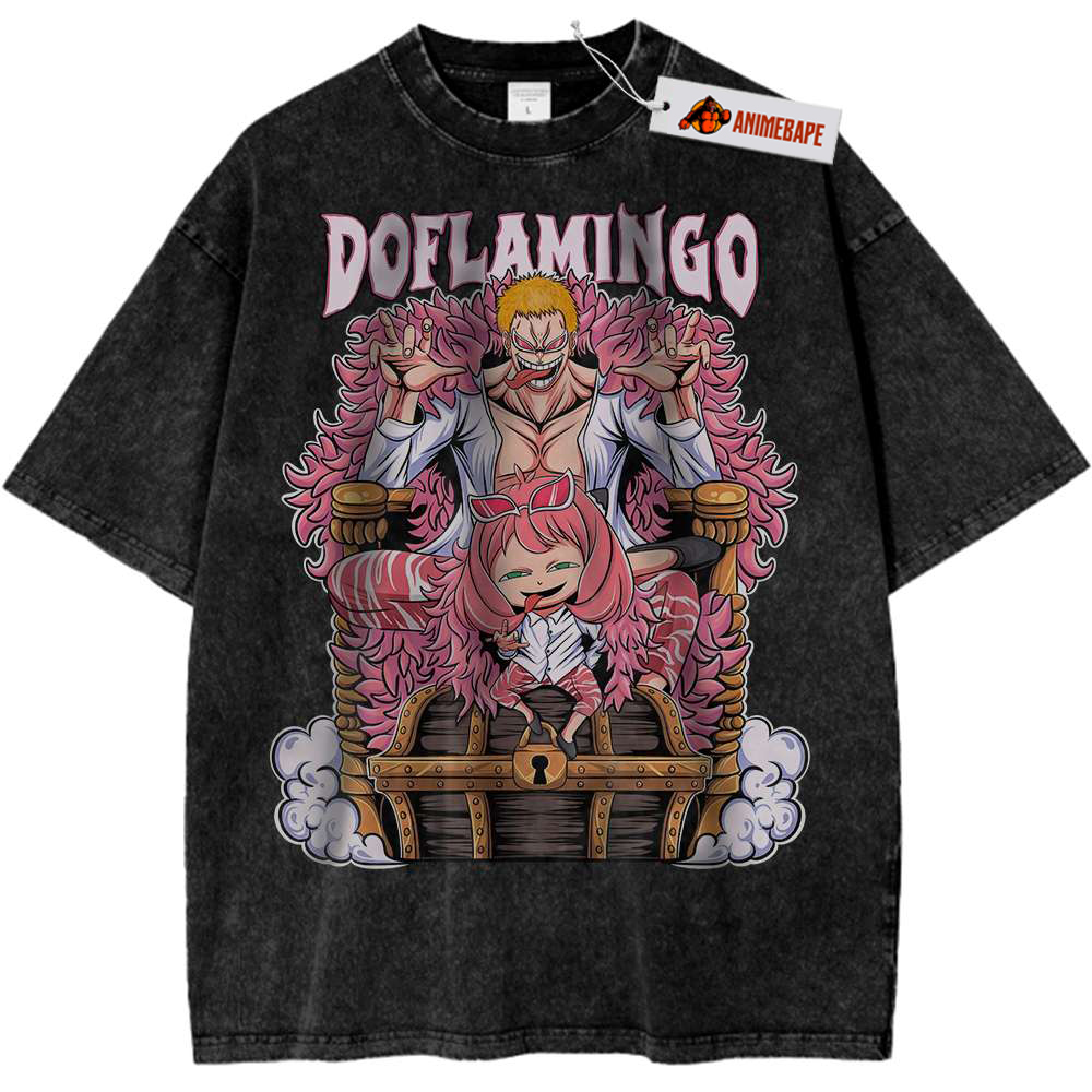 Doflamingo One Piece Anime Shirt, Anya Forger Spy x Family Tee