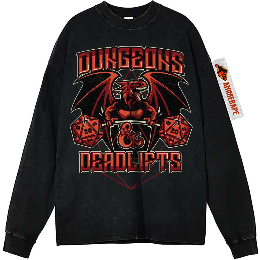Dungeons and Dragons Vintage Sweatshirt for Game Enthusiasts