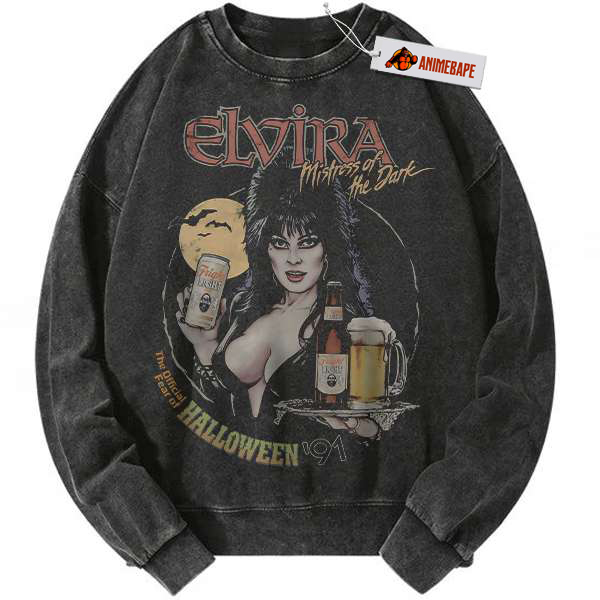 Elvira Mistress of the Dark Vintage Halloween Horror Sweatshirt