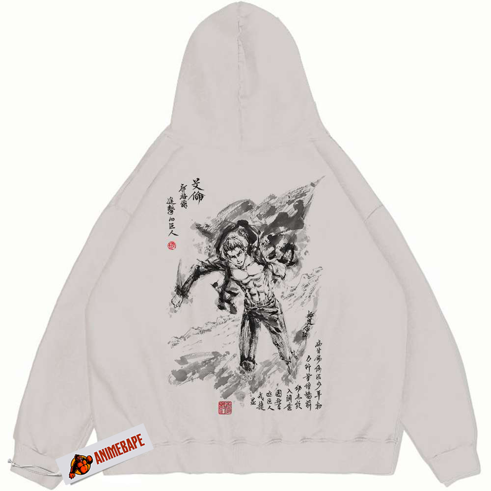 Eren Yeager Attack On Titan Hoodie, Vintage Anime Hoodie for Fans