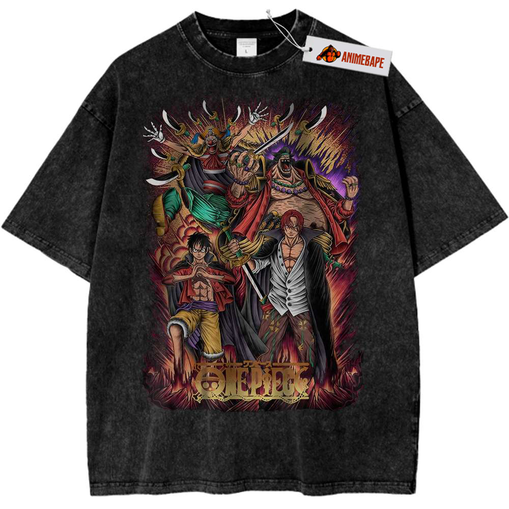 One Piece Four Emperors Vintage Anime Shirt, Classic Tee