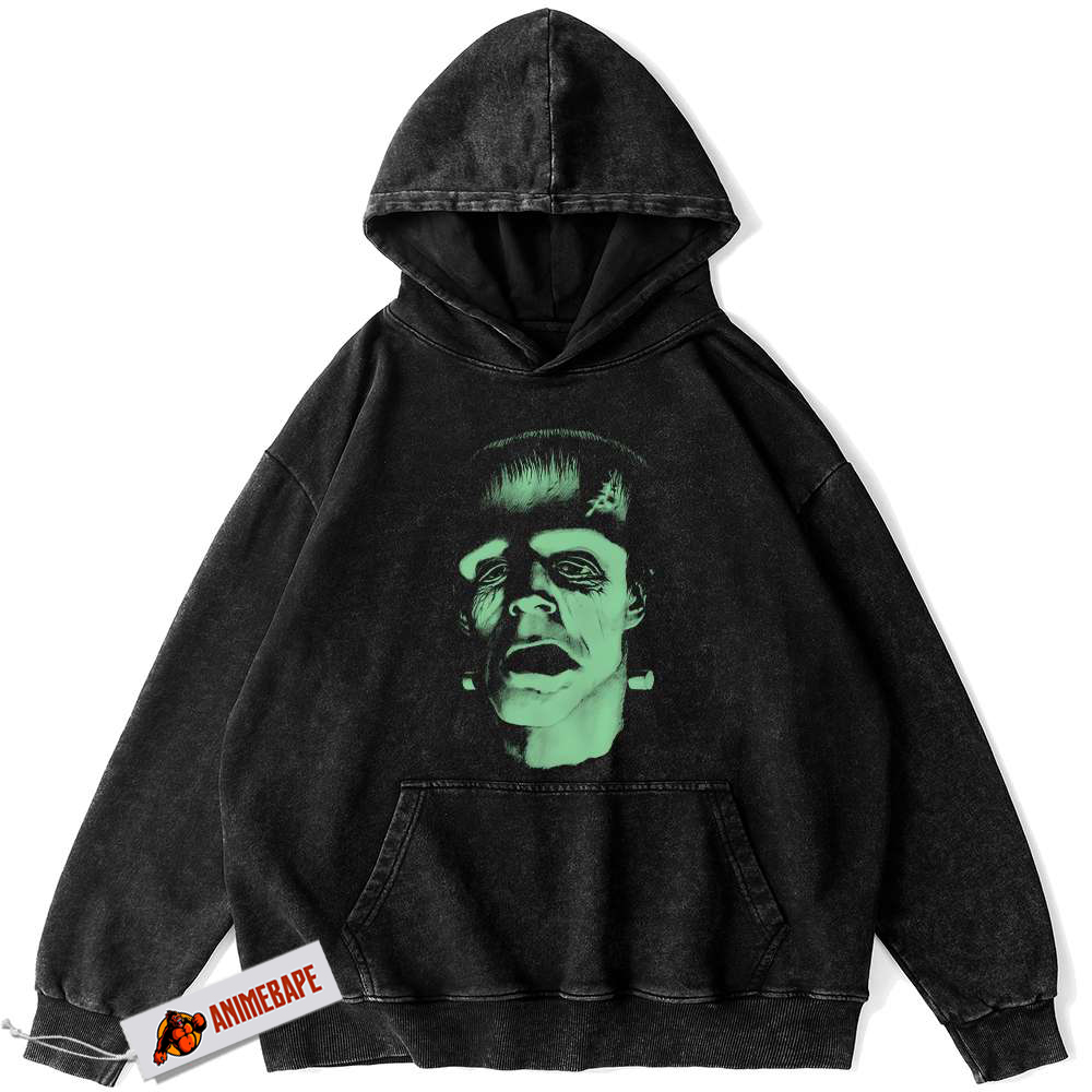 Vintage Frankenstein Halloween Horror Hoodie for Men and Women