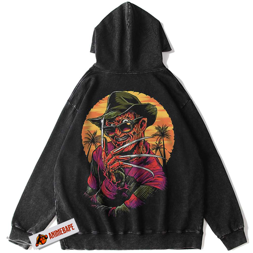 Freddy Krueger A Nightmare on Elm Street Halloween Vintage Hoodie