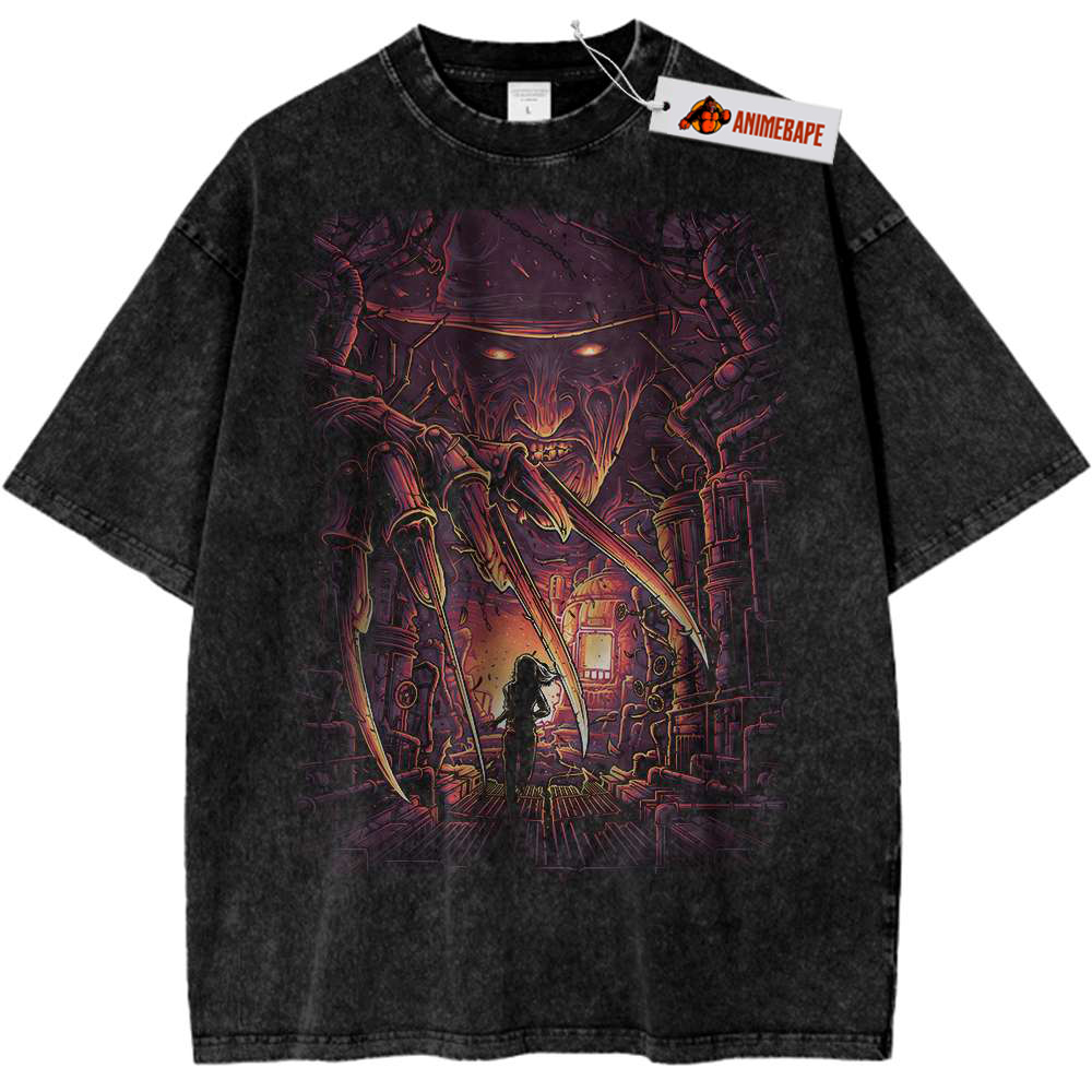 Freddy Krueger A Nightmare on Elm Street Vintage Tee Halloween Shirt