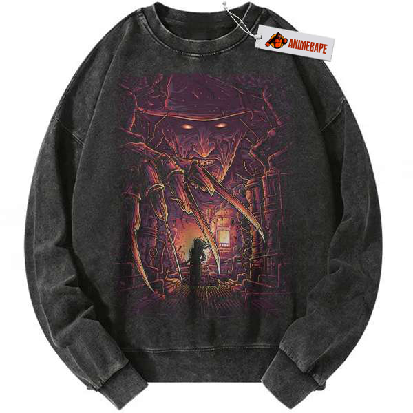Freddy Krueger A Nightmare on Elm Street Horror Sweatshirt, Vintage