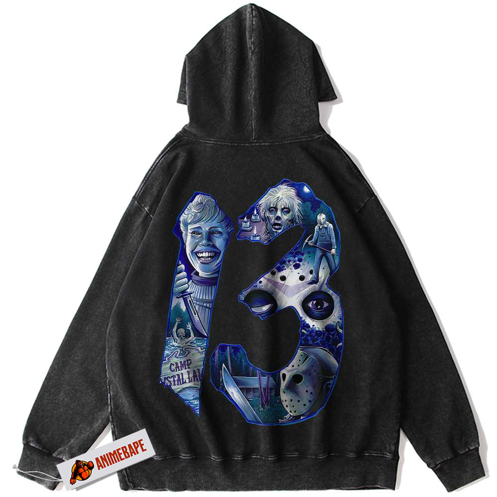 Friday the 13th Halloween Horror Vintage Hoodie for Men and Women