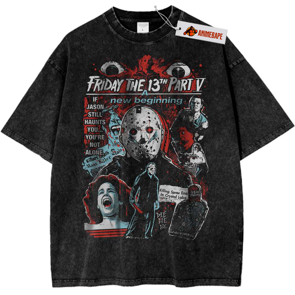 Friday the 13th Vintage Horror Shirt, Halloween T-Shirt for Fans