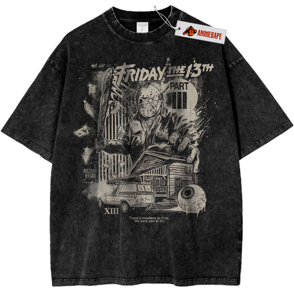 Halloween Horror Shirt, Vintage Friday the 13th T-Shirt