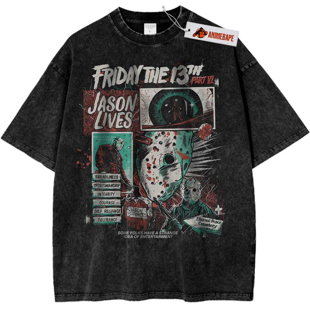 Vintage Horror Shirt for Halloween, Friday the 13th T-Shirt