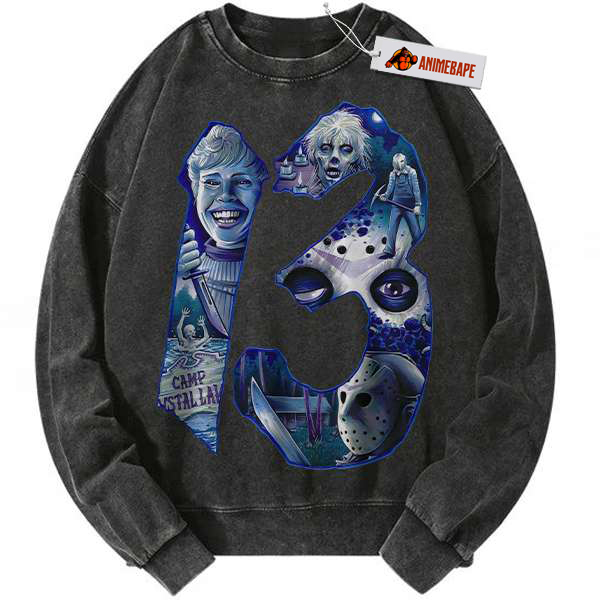 Friday the 13th Halloween Vintage Horror Sweatshirt for Men and Women