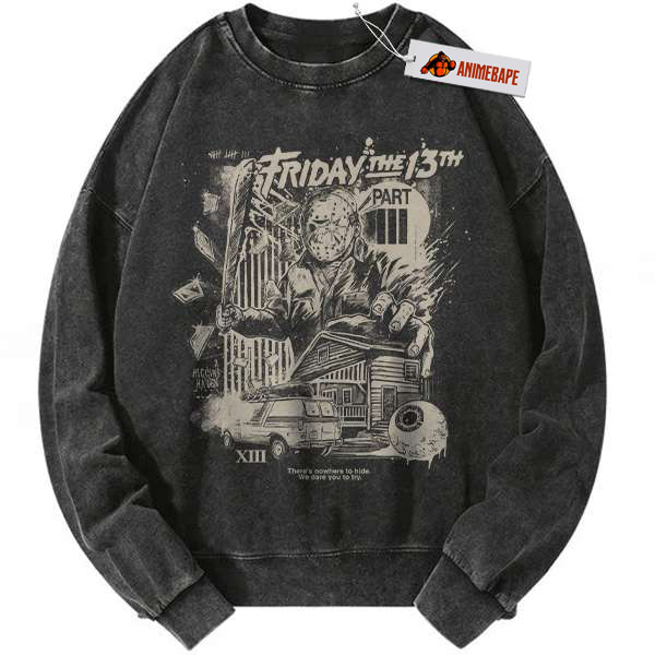 Friday the 13th Halloween Horror Vintage Sweatshirt v18