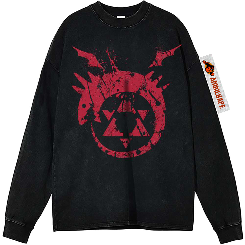 Fullmetal Alchemist Anime Vintage Sweatshirt for Men