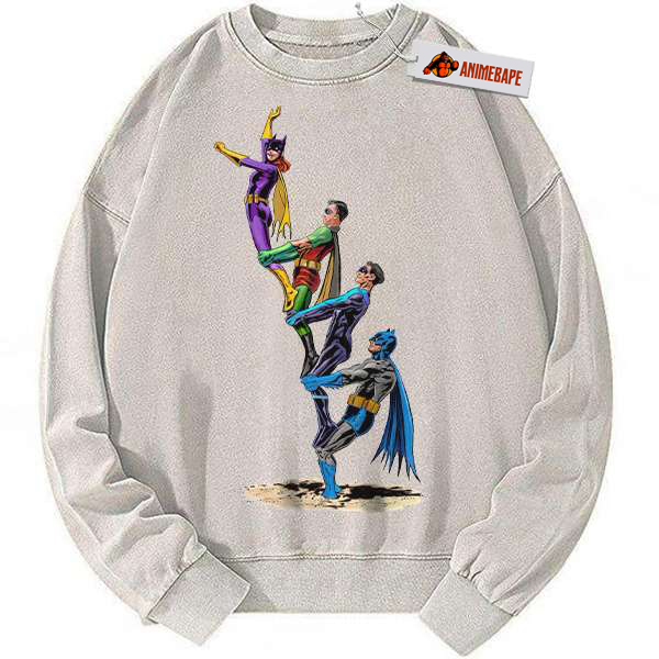 Funny Batman Vintage Sweatshirt, DC Comics Graphic Pullover