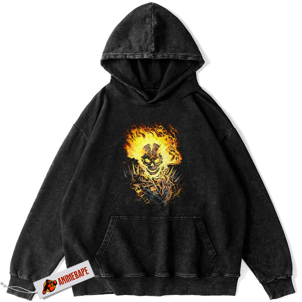 Marvel Ghost Rider Vintage Hoodie for Fans and Collectors