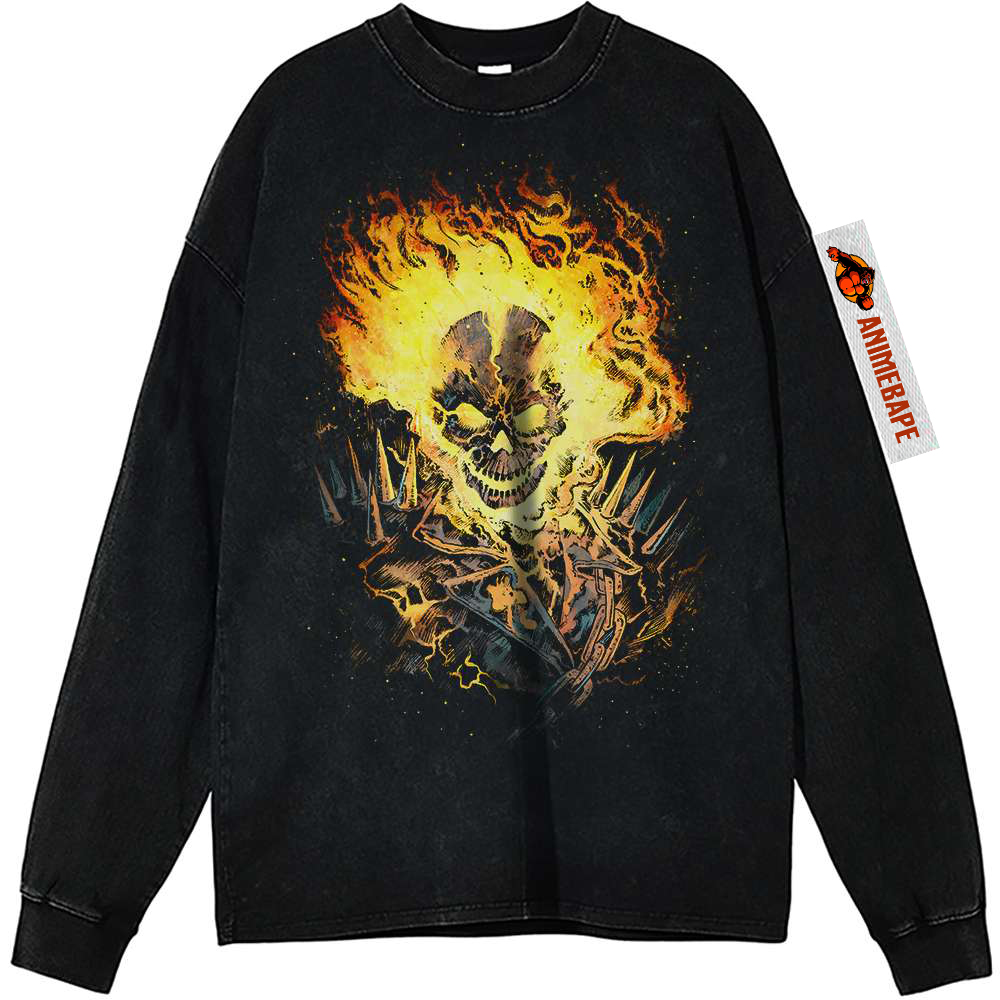 Ghost Rider Vintage Sweatshirt for Marvel Comics Fans