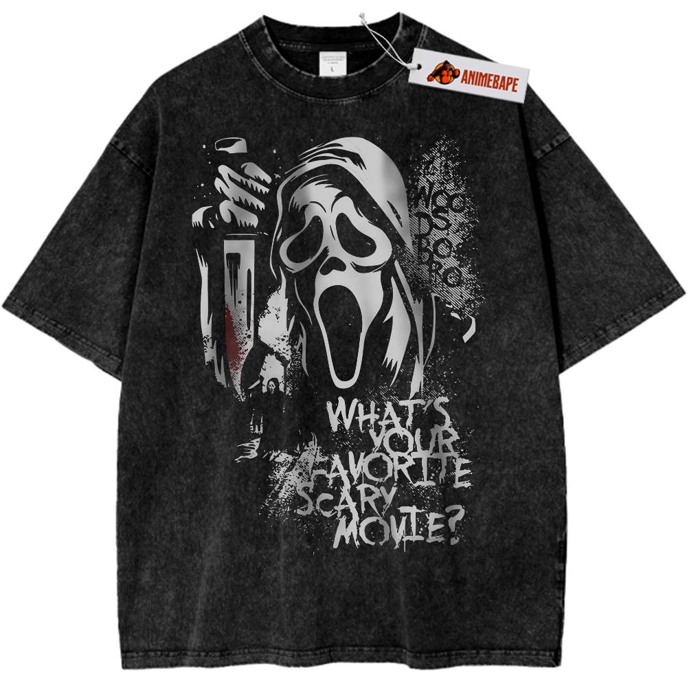 Scream Ghostface Shirt, Vintage Halloween Horror T-Shirt